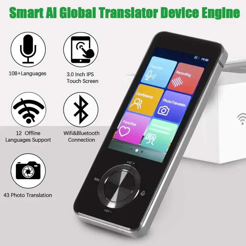 2025 Newest M9 Instant Voice Translator Portable Language Translator In Real-time Smart Translator Supports 12 offline languages