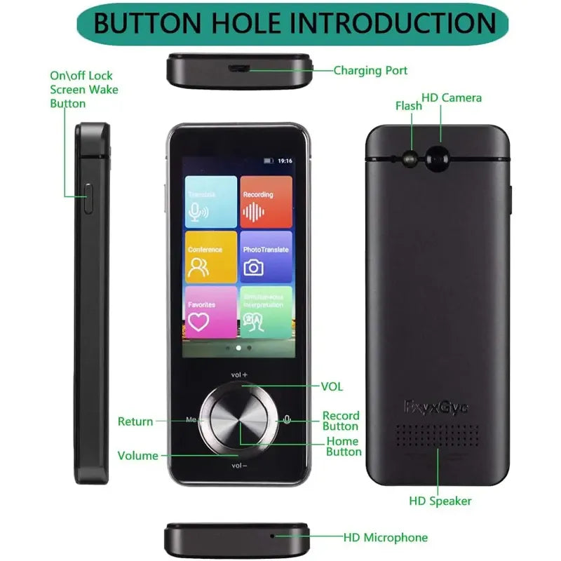 2025 Newest M9 Instant Voice Translator Portable Language Translator In Real-time Smart Translator Supports 12 offline languages